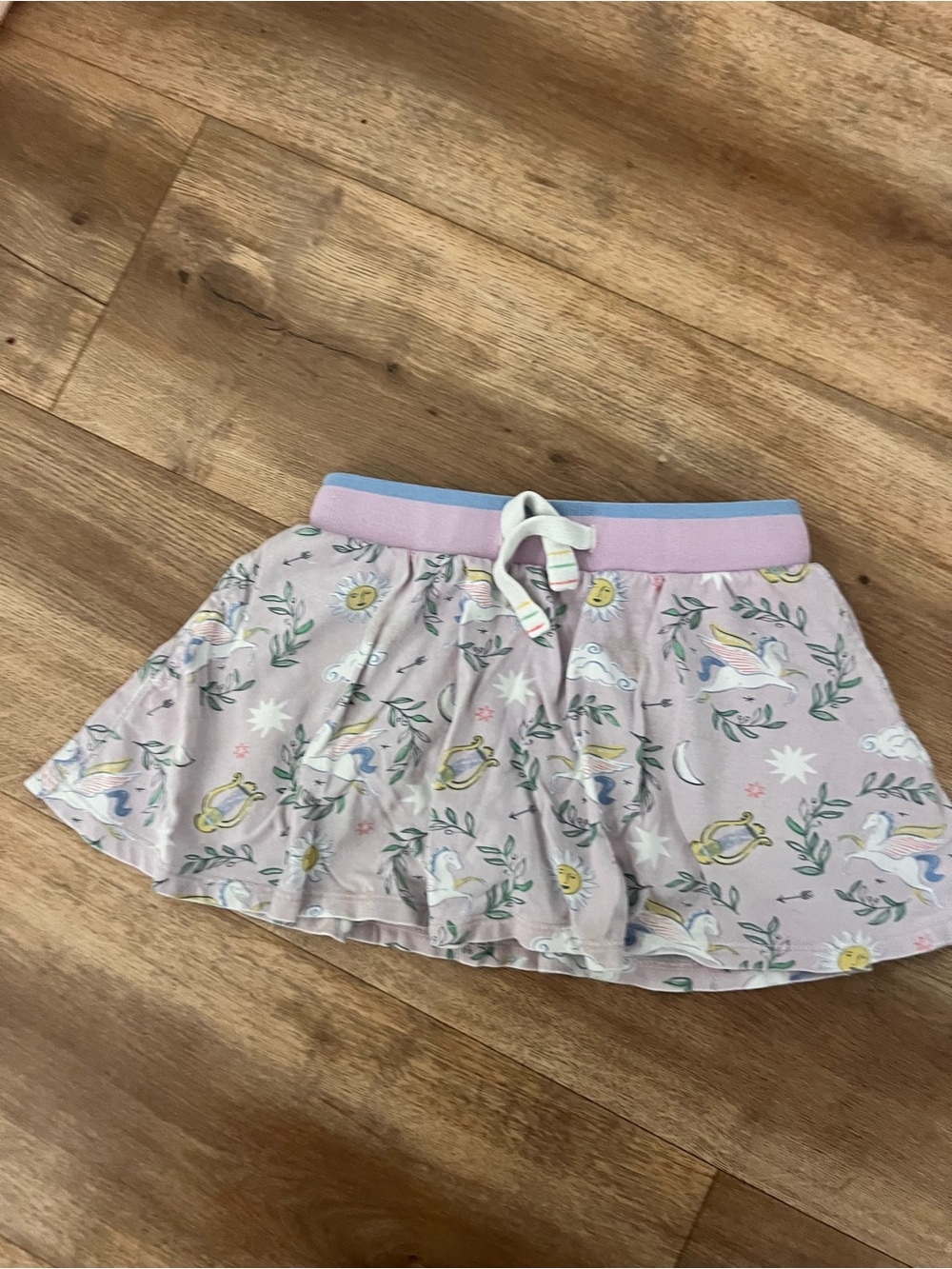Boden Pink Unicorn & Celestial Print Skort